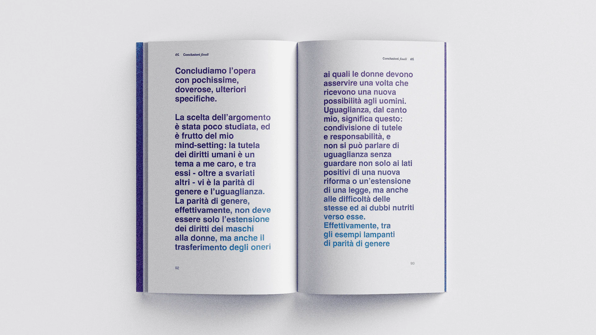 The book open on a spread of text.
