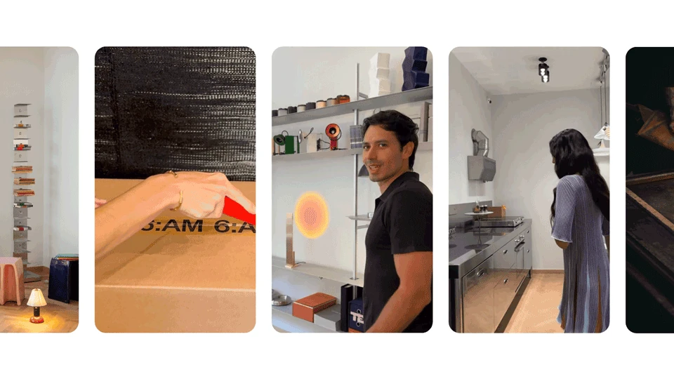 Frames from TOTIMO social media videos.